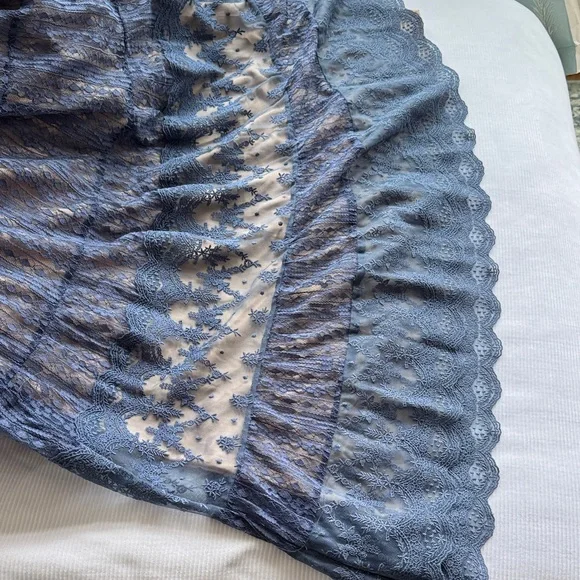 Sundance Navy Lace Midi Dress - Picture 6 of 7